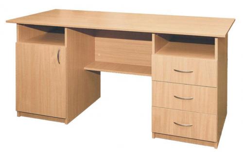 Стіл письмовий, 1-дверний, з трьома шухлядами БРІК